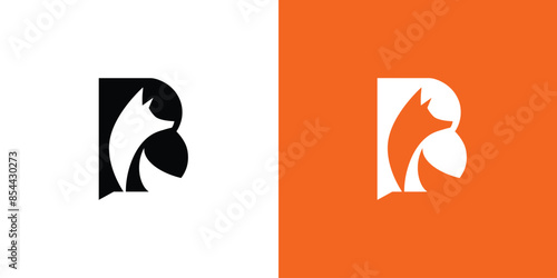 Unique and modern  B Fox logo design