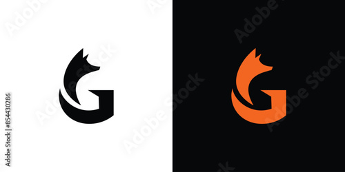 Unique and modern  G  Fox logo design