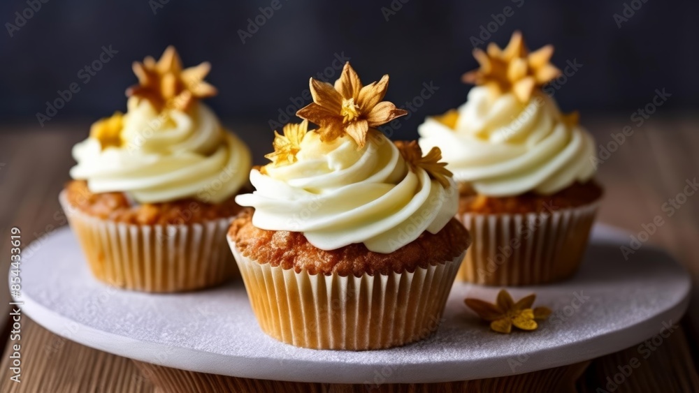 Deliciously decorated cupcakes ready to be enjoyed Deliciously decorated cupcakes ready to be enjoyed
