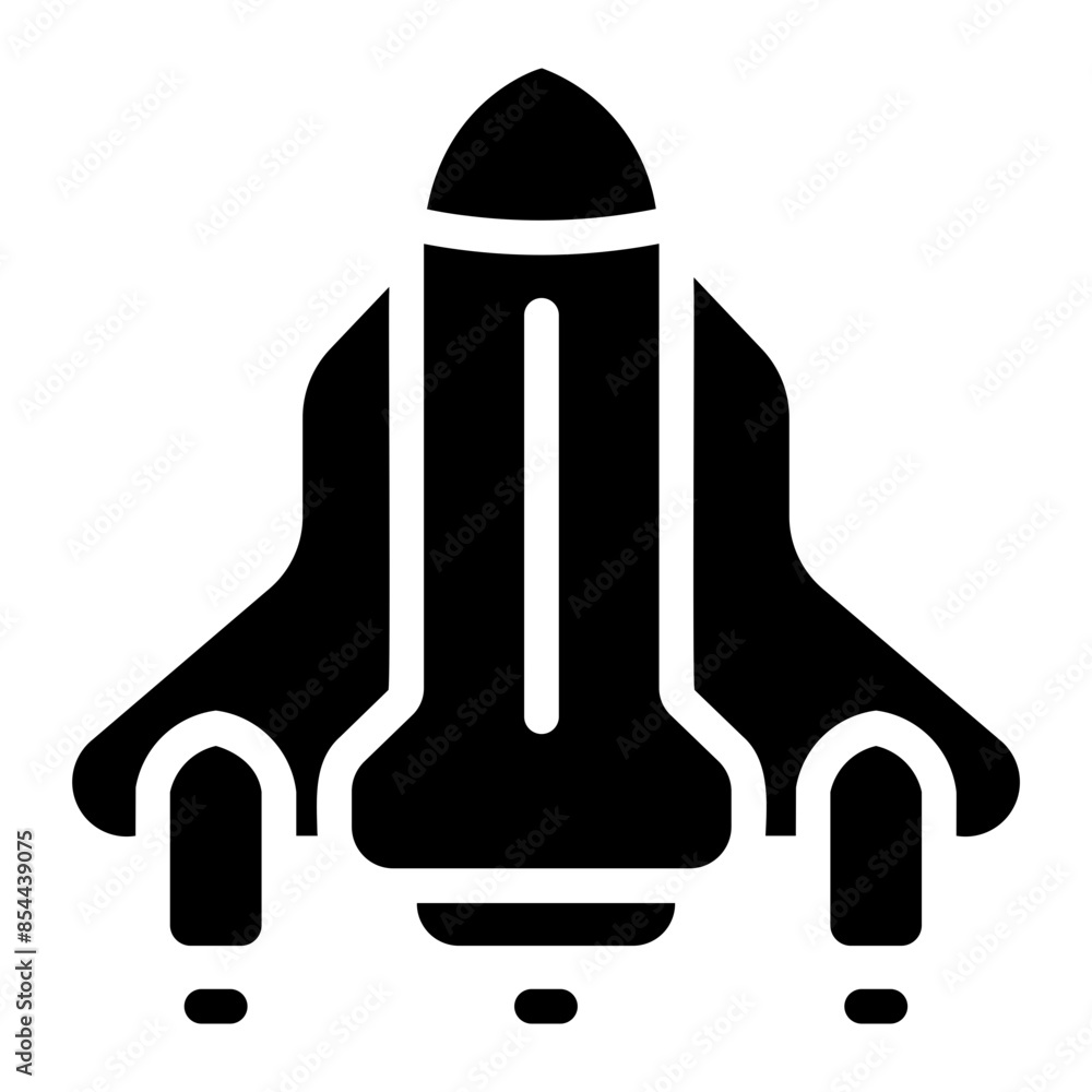 Obraz premium rocket Solid icon