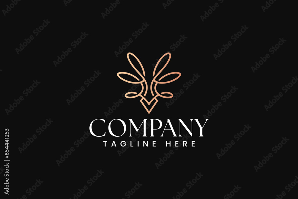 letter v with swirl floral and arrow abstract logo design for fashion boutique and jewelery letter v with swirl floral and arrow abstract logo design for fashion boutique and jewelery