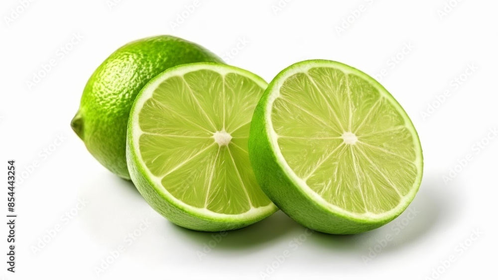 Fresh lime slices ready to zest Fresh lime slices ready to zest