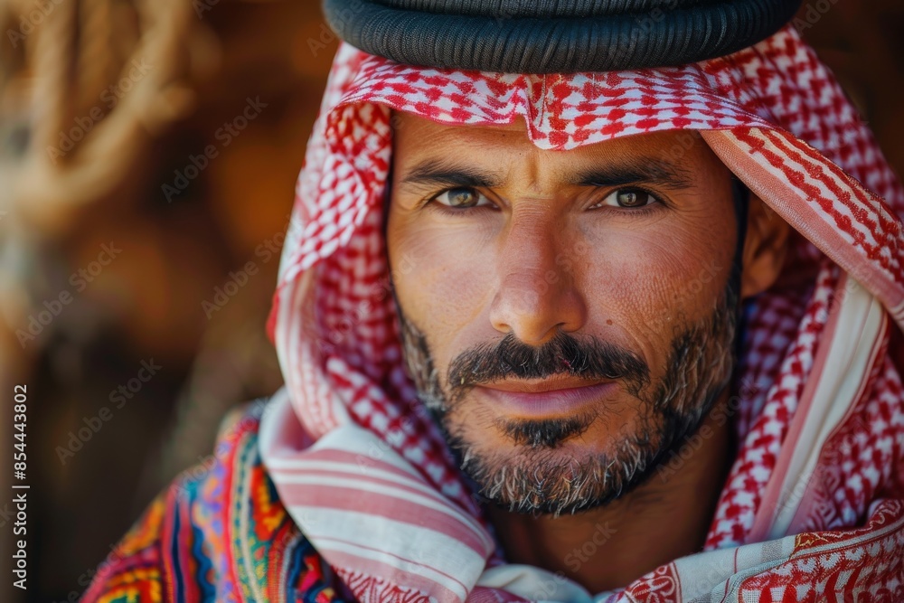 Portrait of a middle eastern man with traditional arabian clothes Portrait of a middle eastern man with traditional arabian clothes