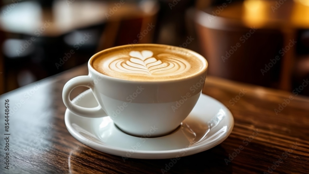A moment of tranquility with a frothy delight A moment of tranquility with a frothy delight