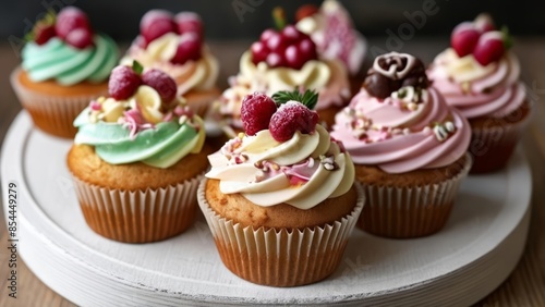  Deliciously decorated cupcakes ready to be enjoyed