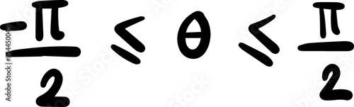 domain and range of inverse trigonometric functions handwritten