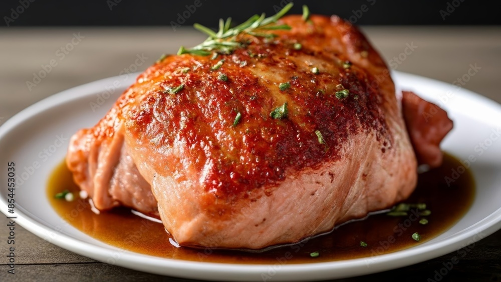 Deliciously grilled meat ready to savor Deliciously grilled meat ready to savor