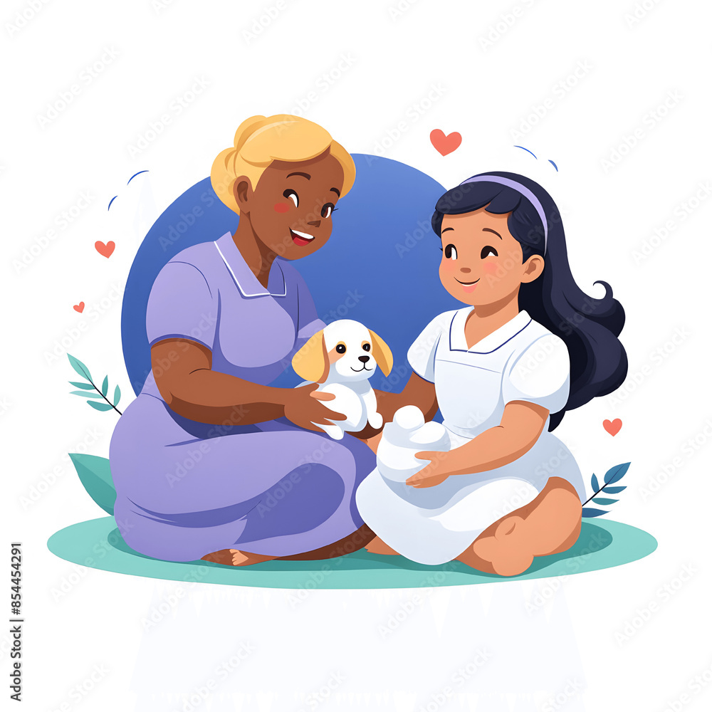 Healthcare Workers Collaborating On Community Wellness Support A Healthcare Workers Collaborating On Community Wellness Support A