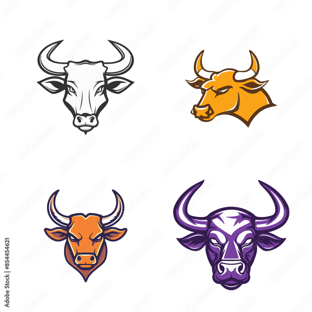 bull head vector bull head vector