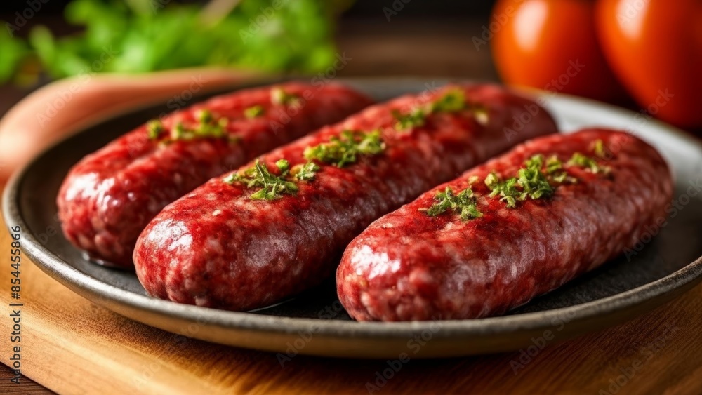  Deliciously grilled sausage ready to be savored