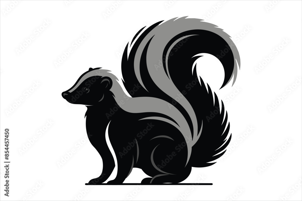 Vector illustration of zorilla isolated on white background. Vector illustration of zorilla isolated on white background.