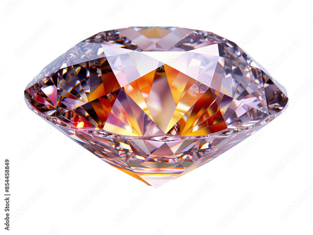 A diamond isolated on transparent background A diamond isolated on transparent background