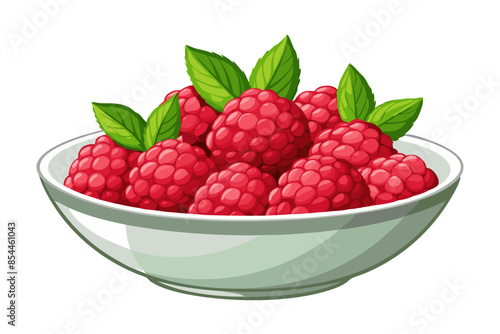 raspberries on a plate