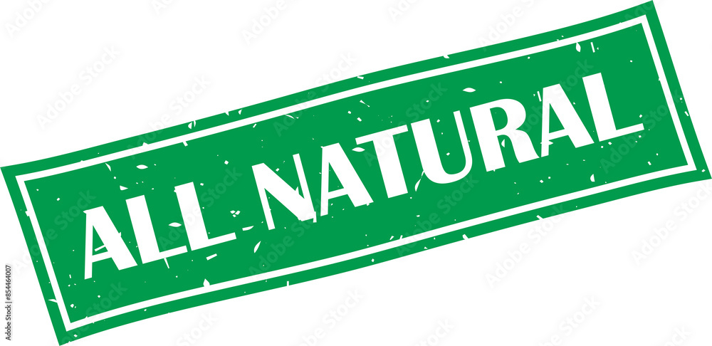 All natural square grunge label stamp All natural square grunge label stamp