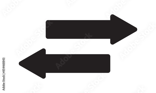Transfer icon. Exchange arrow icon. Exchange arrow icons - Swap icon with two arrow. 11:11