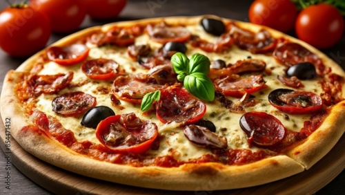  Deliciously fresh pizza ready to be savored