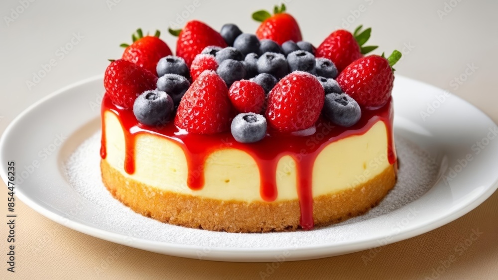 Deliciously fruity dessert ready to be savored Deliciously fruity dessert ready to be savored