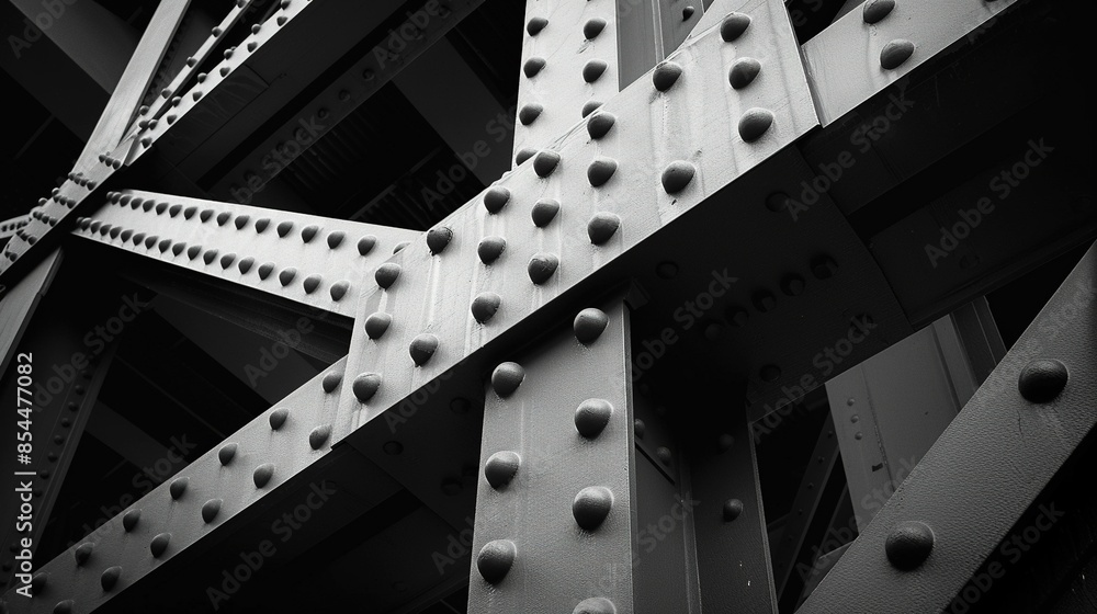 Obraz premium A close up of a metal structure with many small holes