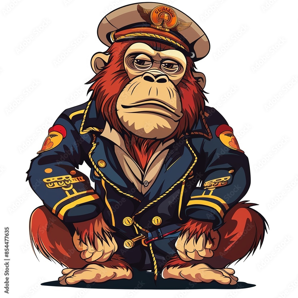 Orangutan nautical fashion Orangutan nautical fashion