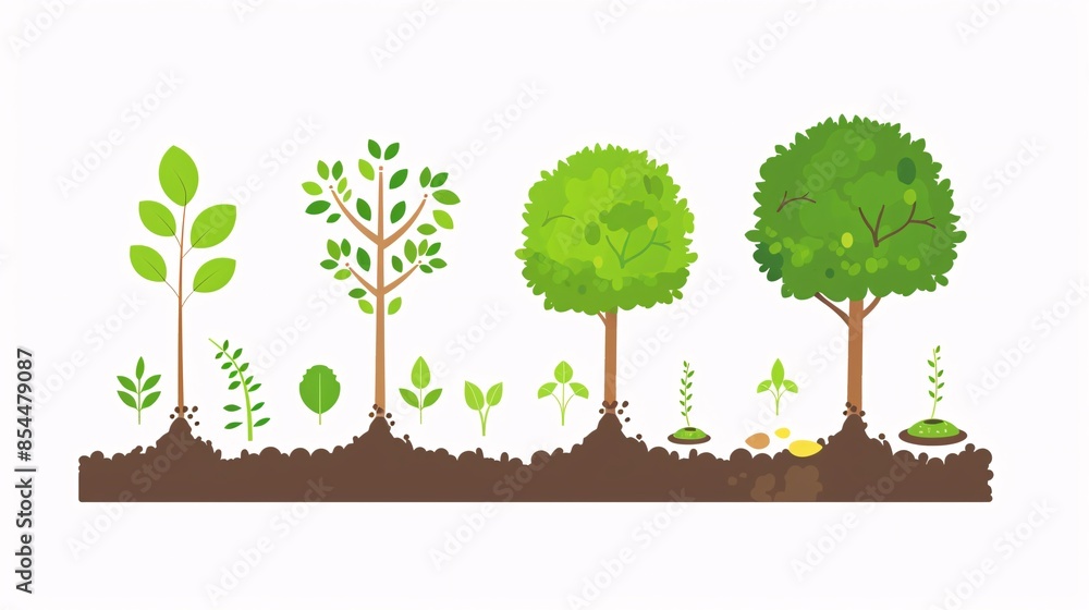 A detailed vector illustration infographic depicting the process of ...