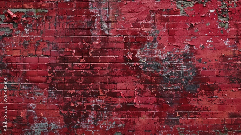 Obraz premium Background of a red brick wall