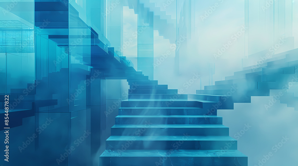 Obraz premium Abstract geometric digital artwork