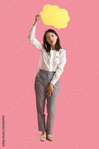 Beautiful Asian woman with ...