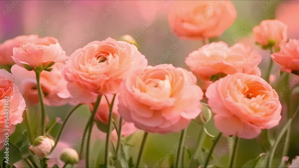 numerous pink blossoms of ranunculus flowers in full bloom outside centered copy space selective focus. Concept Flower Photography, Ranunculus Blossoms, Pink Flowers, Nature, Selective Focus numerous pink blossoms of ranunculus flowers in full bloom outside centered copy space selective focus. Concept Flower Photography, Ranunculus Blossoms, Pink Flowers, Nature, Selective Focus
