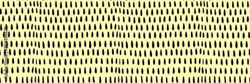 Small dash pattern. Seamless minimal dash pattern, small elements on yellow background.