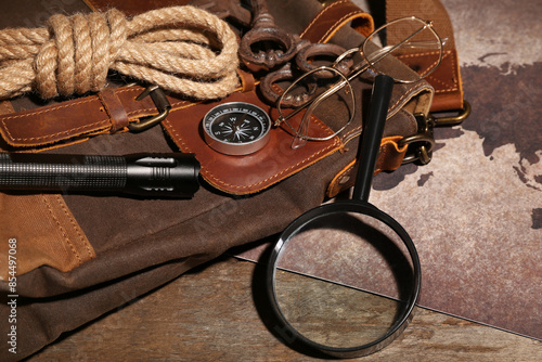 Bag with travel equipment, ...