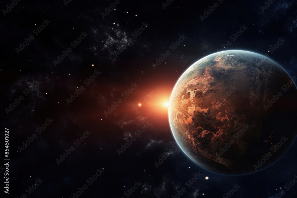 Fototapeta premium Earth astronomy space universe.