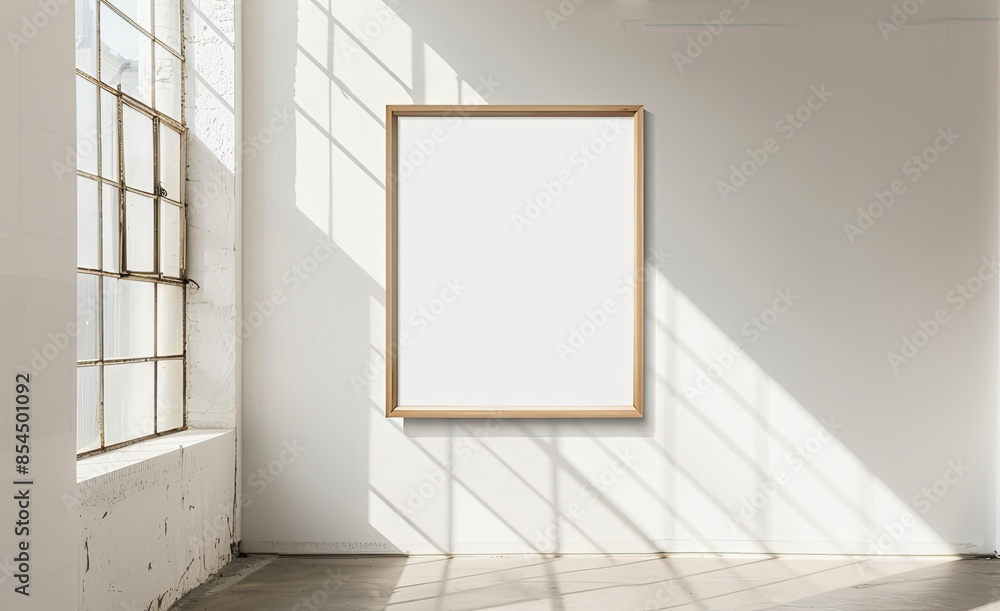 Modern Room with Blank Frame for Versatile Design Display Modern Room with Blank Frame for Versatile Design Display