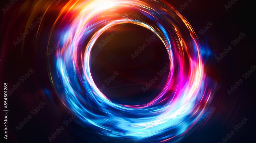 残光のような虹色の光の輪 残光のような虹色の光の輪