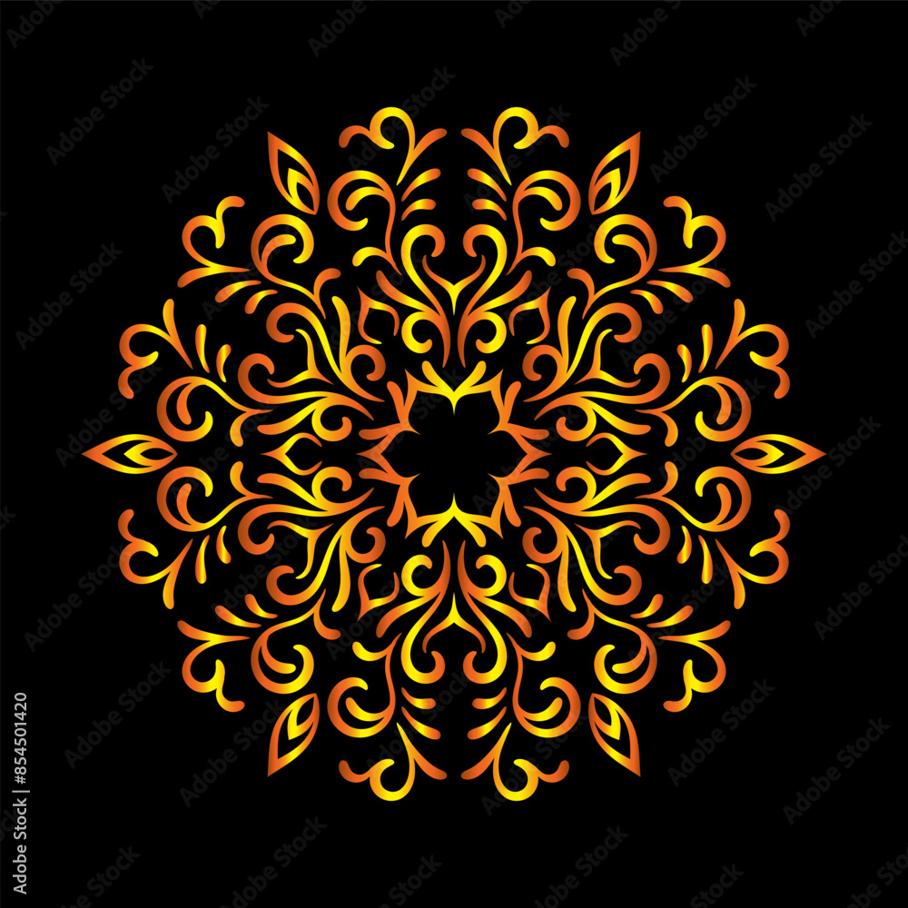 luxury ornamental mandala design background, Decorative ornamental Mandala in ethnic oriental style, Vintage decorative elements