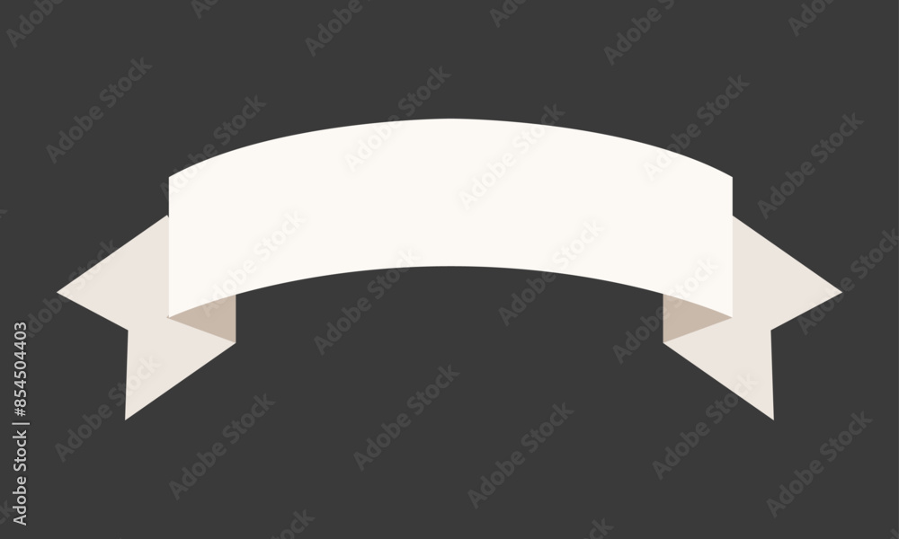 ribbon banner isolated illustration on gray background ribbon banner isolated illustration on gray background