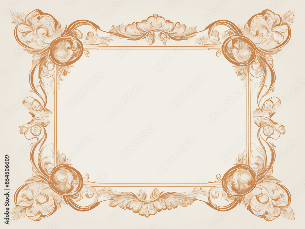 AI generative of frame border royal swirl of classic style for certificate, card, wedding and menu. Illustration background 15 AI generative of frame border royal swirl of classic style for certificate, card, wedding and menu. Illustration background 15