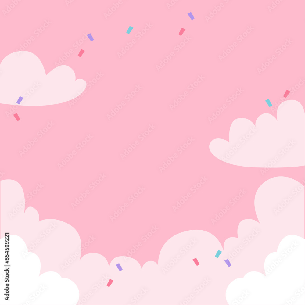 Cloud Stars Background Cute Simple Design Cloud Stars Background Cute Simple Design