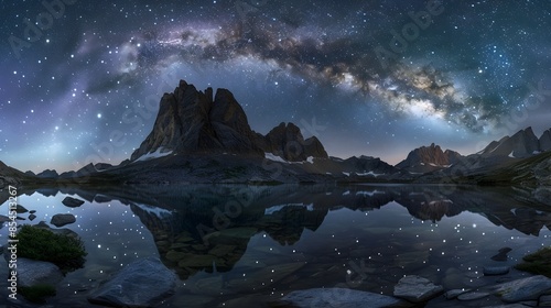 Tranquil Starry Night Refle...