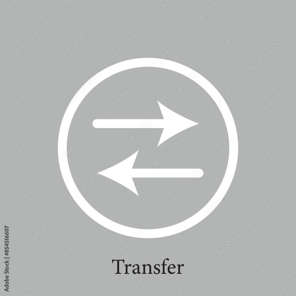 White Transfer vector icon isolated on grey background, Transfer transparency logo design. Vector illustration. Eps file 37. White Transfer vector icon isolated on grey background, Transfer transparency logo design. Vector illustration. Eps file 37.