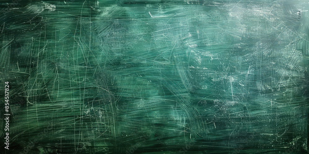 Obraz premium Green Chalkboard Background with Scratches