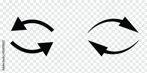 renew icon vector. swap arrows icon vector illustration and symbol for website and graphic design. Vector illustration. Eps file 50.
