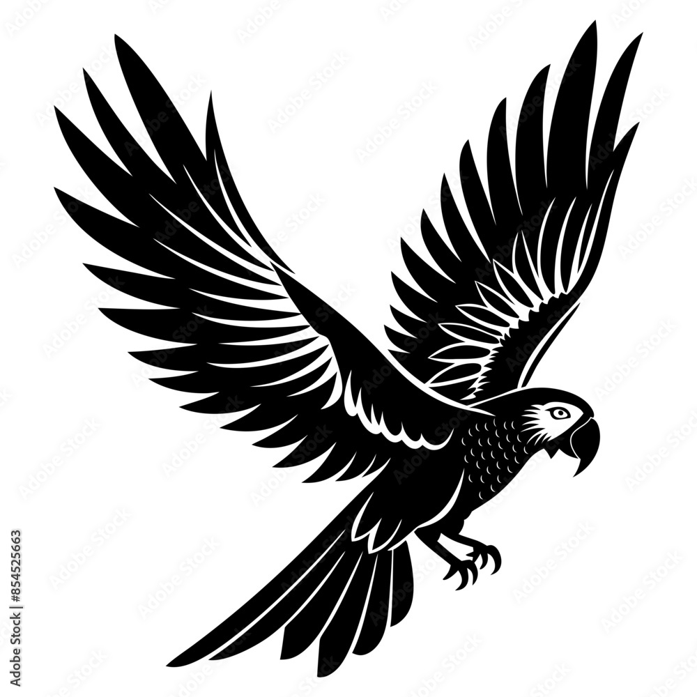 Obraz premium parrot silhouette SVG file