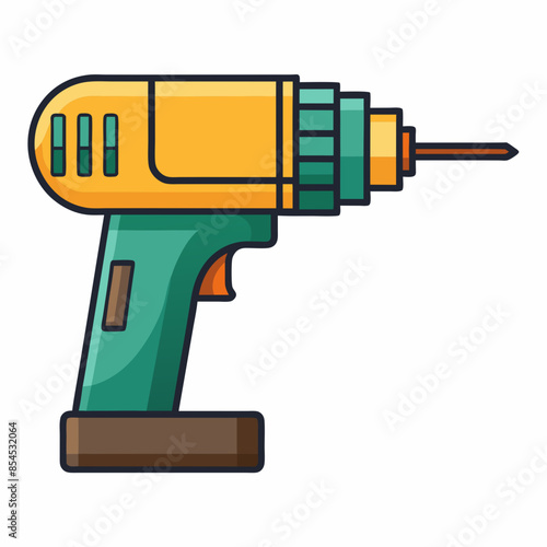  Drill vector illustration on a white background 