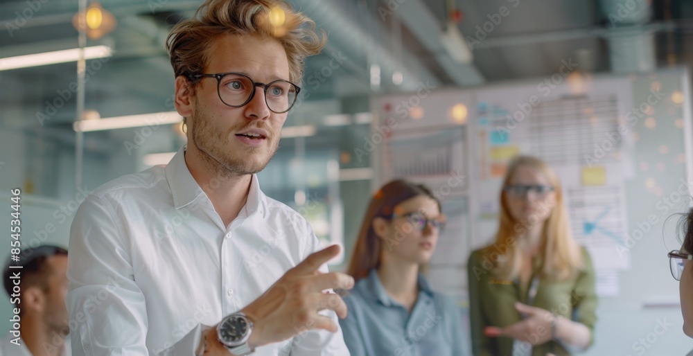 Obraz premium The business meeting presentation