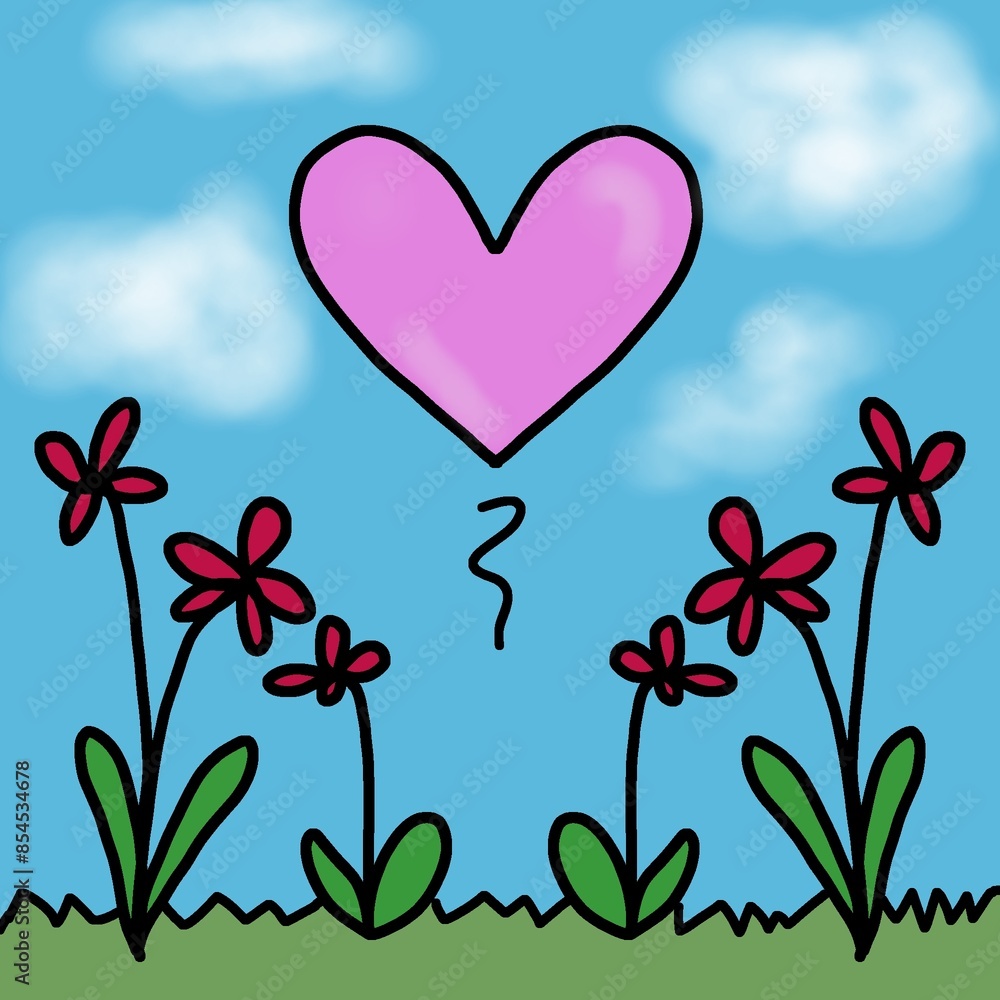 Drawing picture, basic drawing, child art