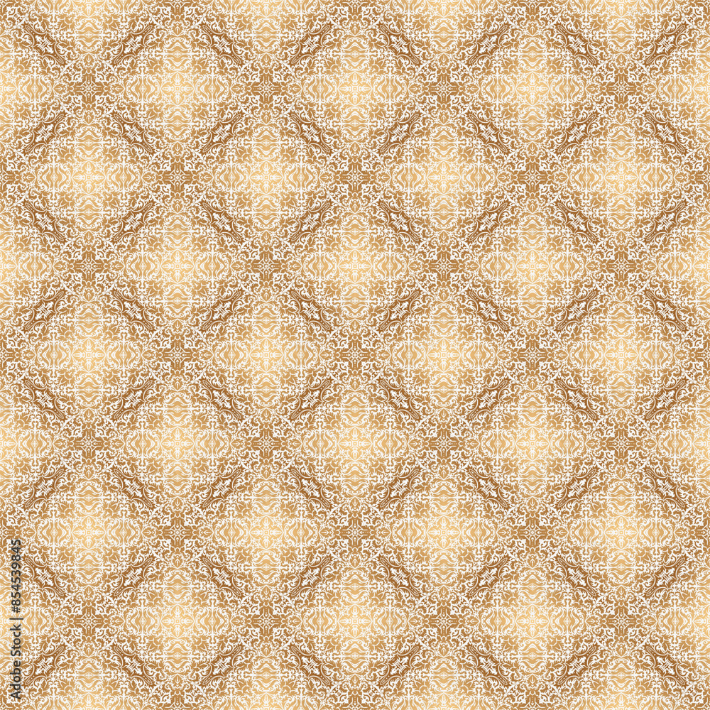 Fototapeta premium gold, fabric abstract seamless pattern. design for background, wallpaper, carpet, clothing, batik, textile, embroidery, sarong, interior, floor, curtain, printing