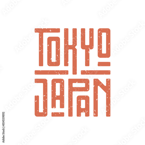 Tokyo Japan Lettering Typography T Shirt Design