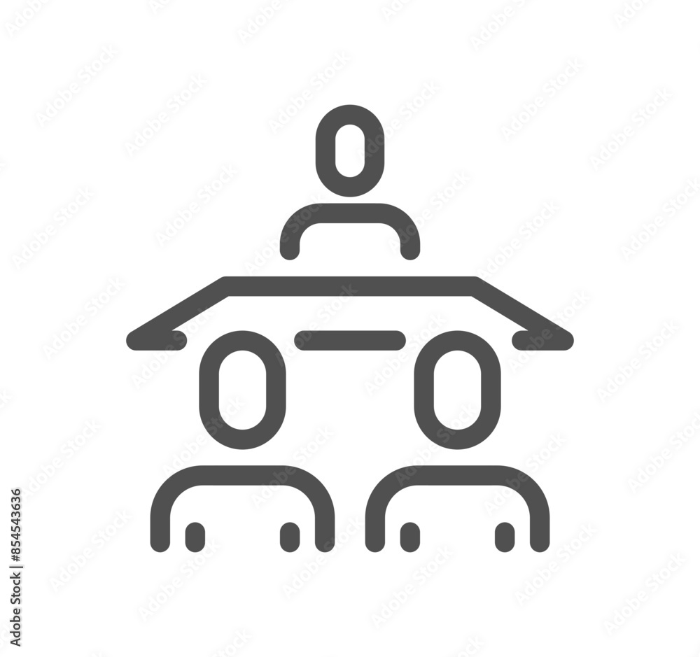 Business people related icon outline and linear vector.
Business people related icon outline and linear vector.