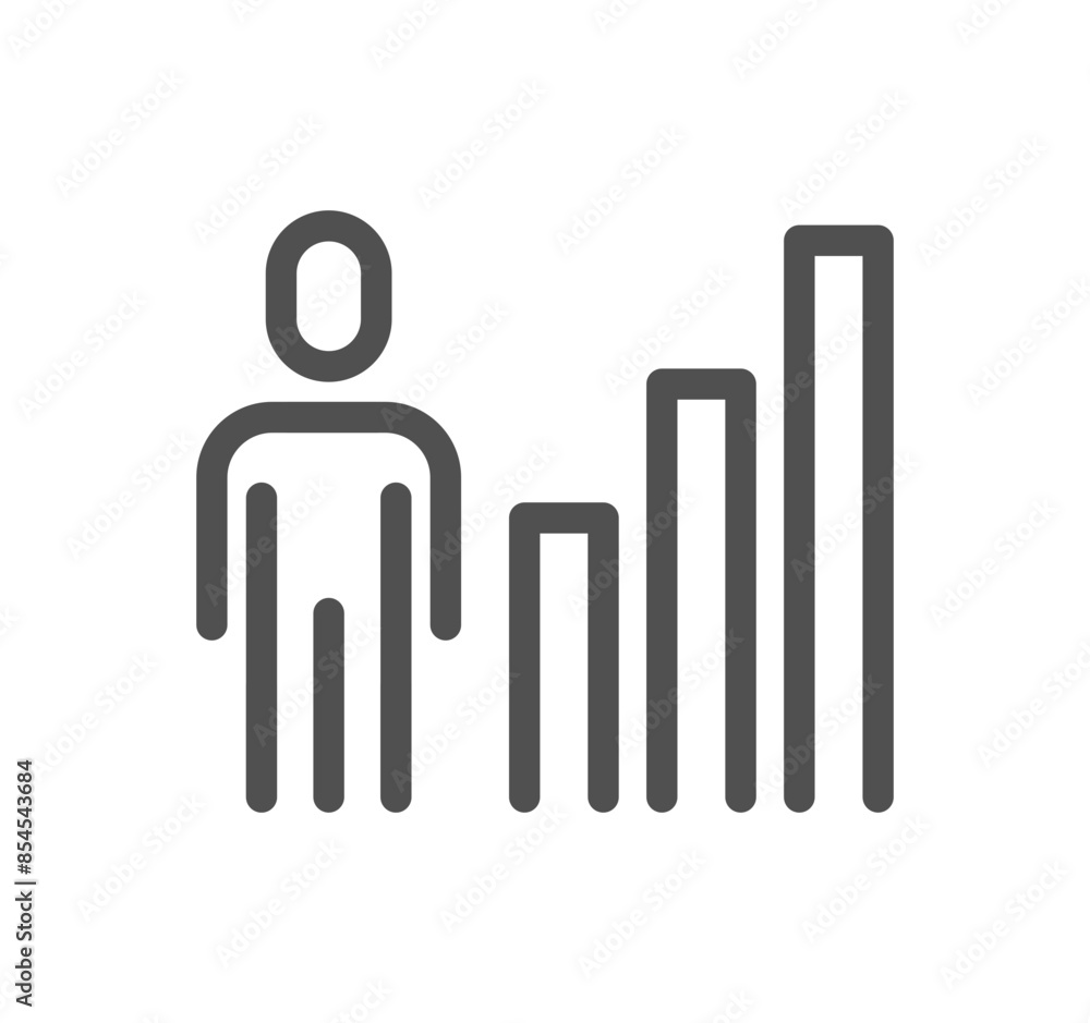Business people related icon outline and linear vector.
Business people related icon outline and linear vector.