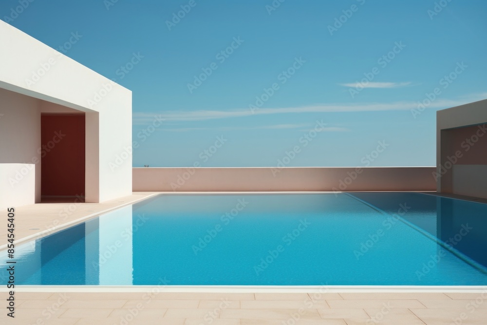 Fototapeta premium Architecture building outdoors villa.